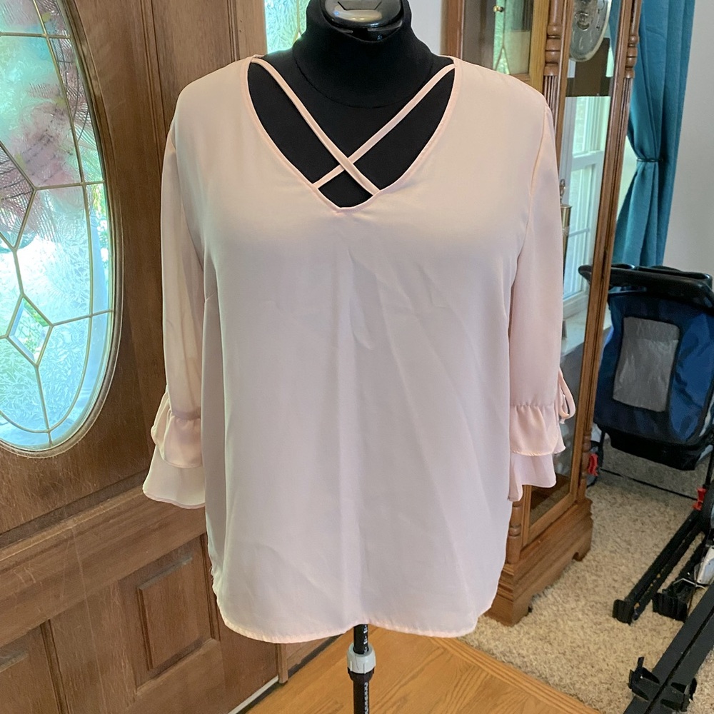 Maurices Dress Shirt Pale Pink